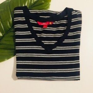 SO | Tee | Black with White Stripes